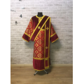 Combined velvet and brocade Protodeacon's sticharion - Deacon's alb and orar