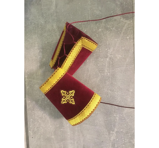 Combined velvet and brocade Protodeacon's sticharion - Deacon's alb and orar