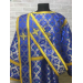 Dark blue protodeacon's vestment - Orthodox sticharion and double Greek orar