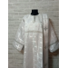 White/silver Deacon's sticharion - Yellow/maroon Orthodox Vestment - Deacons set