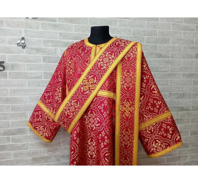 Sticharion for deacon with orar - Deacon's alb - Orthodox Liturgical clothes