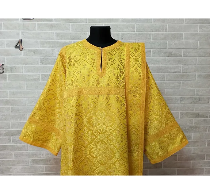 Sticharion for deacon with orar - Deacon's alb - Orthodox Liturgical clothes