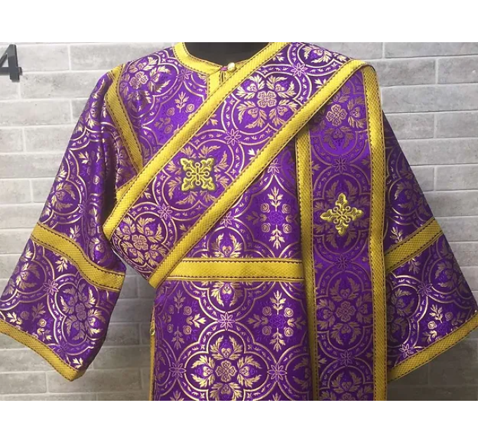 Sticharion for deacon with orar - Deacon's alb - Orthodox Liturgical clothes