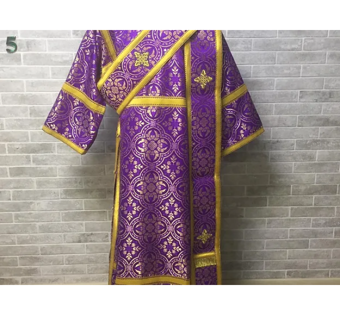 Sticharion for deacon with orar - Deacon's alb - Orthodox Liturgical clothes