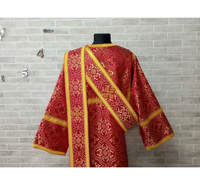 Sticharion for deacon with orar - Deacon's alb - Orthodox Liturgical clothes
