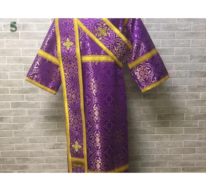Sticharion for deacon with orar - Deacon's alb - Orthodox Liturgical clothes