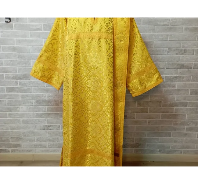 Sticharion for deacon with orar - Deacon's alb - Orthodox Liturgical clothes