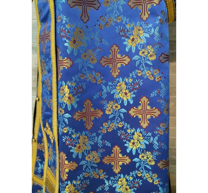 Sticharion for protodeacon in floral print - Deacon vestments set - Deacon's alb