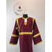Burgundy Altar Server Reader Robe in gabardine - Stikharion - Surplice - Rochet
