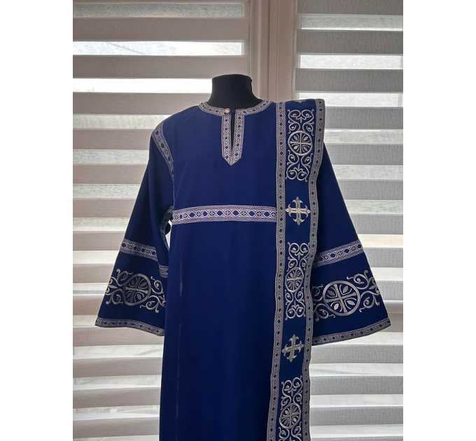 Set for protodeacon or deacon - Embroidered alb - Orthodox sticharion and orar