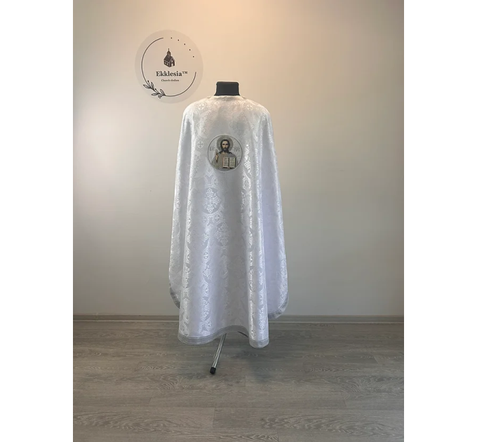 Ordination vestment set - Orthodox priest brocade liturgical set and Savior icon