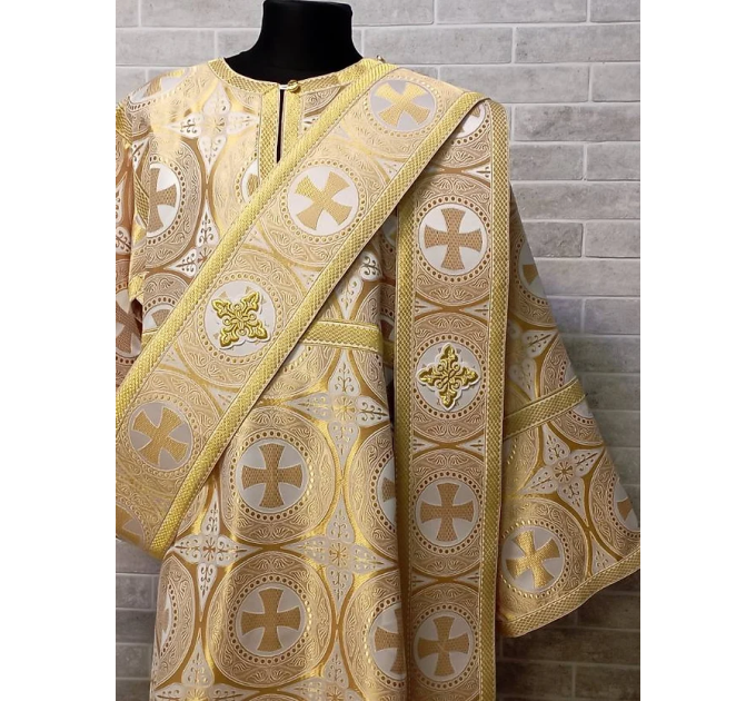 Sticharion for deacon with orar - Deacon's alb - Orthodox Liturgical clothes