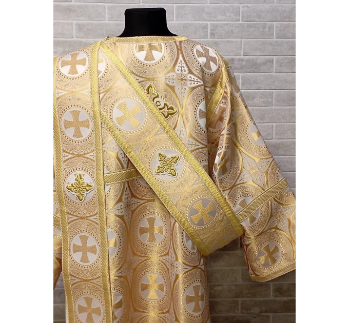 Sticharion for deacon with orar - Deacon's alb - Orthodox Liturgical clothes