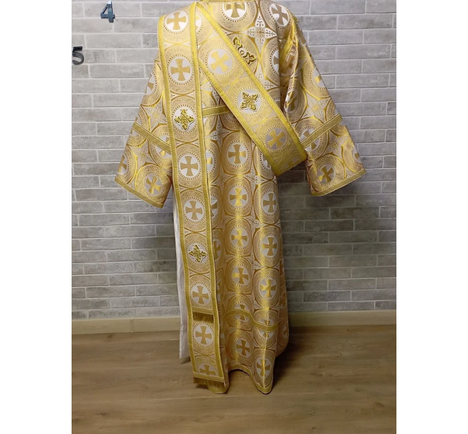 Sticharion for deacon with orar - Deacon's alb - Orthodox Liturgical clothes