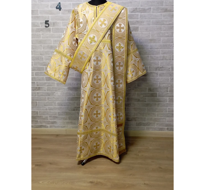 Sticharion for deacon with orar - Deacon's alb - Orthodox Liturgical clothes