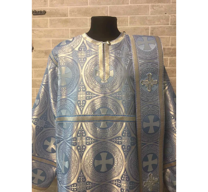 Sticharion for deacon with orar - Deacon's alb - Orthodox Liturgical clothes