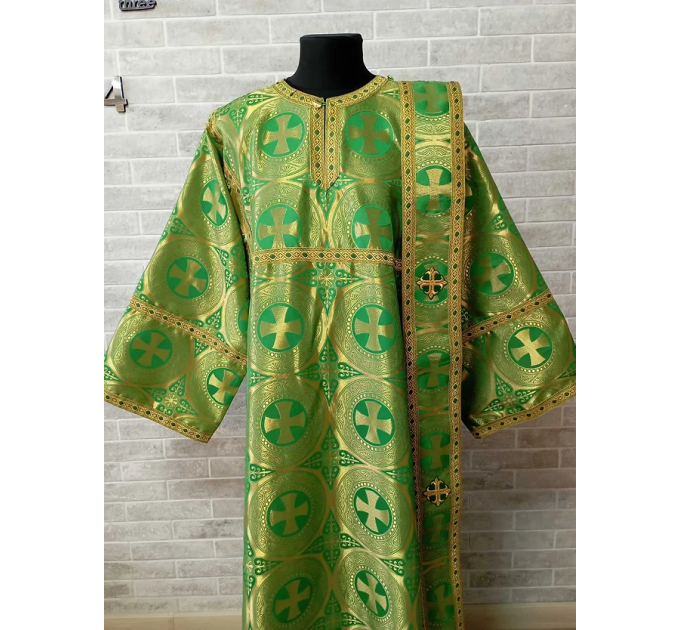 Sticharion for deacon with orar - Deacon's alb - Orthodox Liturgical clothes