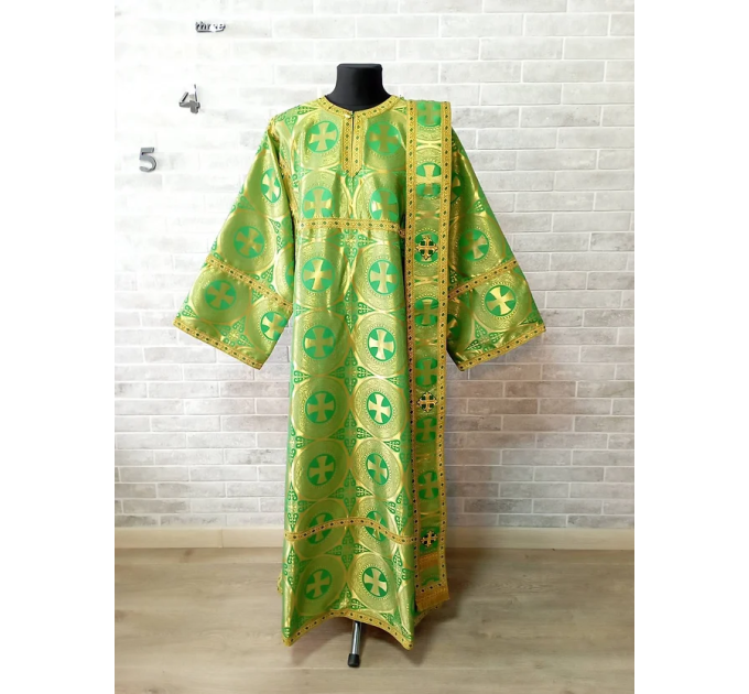 Sticharion for deacon with orar - Deacon's alb - Orthodox Liturgical clothes