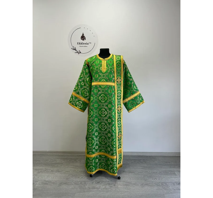 Sticharion for protodeacon - Deacon's alb - Orthodox Liturgical clothes brocade