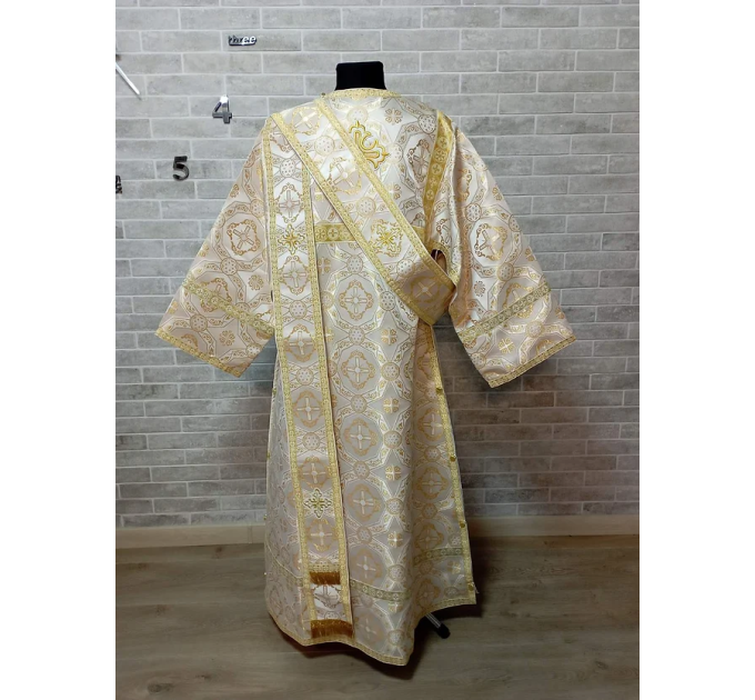 Sticharion for protodeacon - Deacon's alb - Orthodox Liturgical clothes brocade