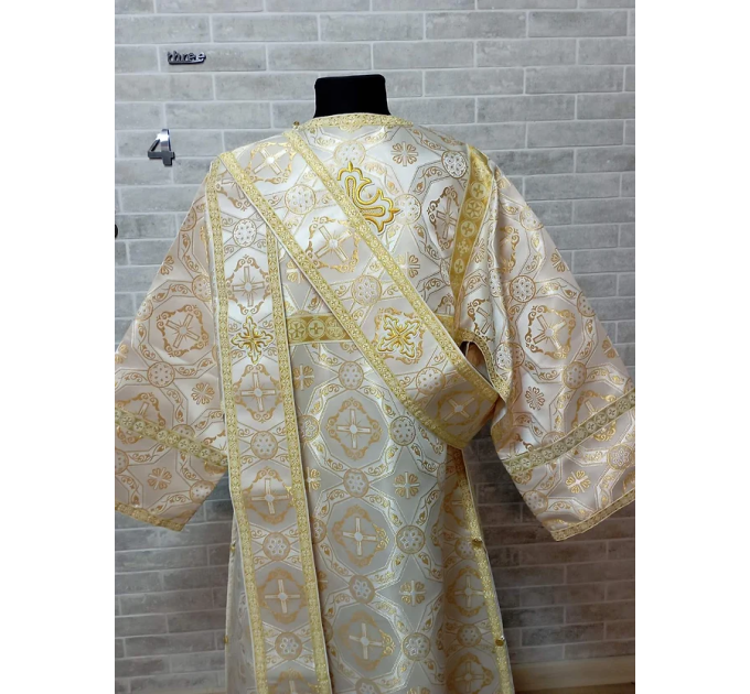 Sticharion for protodeacon - Deacon's alb - Orthodox Liturgical clothes brocade