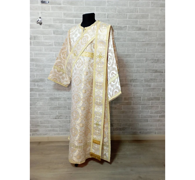 Sticharion for protodeacon - Deacon's alb - Orthodox Liturgical clothes brocade