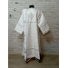 White vestment with blue trim for protodeacon - Deacon's alb - Orthodox Liturgic