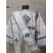 White vestment with blue trim for protodeacon - Deacon's alb - Orthodox Liturgic