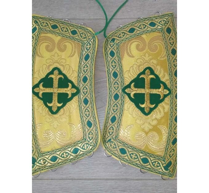 Yellow/Green Sticharion for protodeacon - Deacon's alb - Orthodox Liturgical