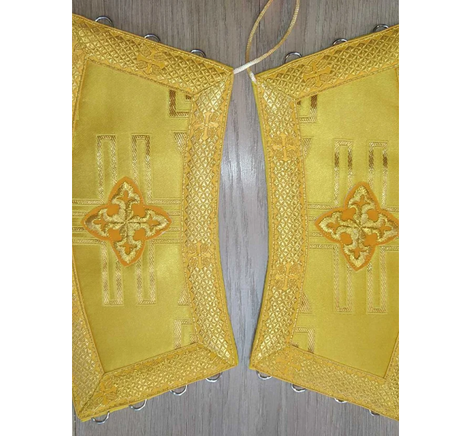 Yellow protodeacon's sticharion - Orthodox Vestment - Deacon's set of vestments