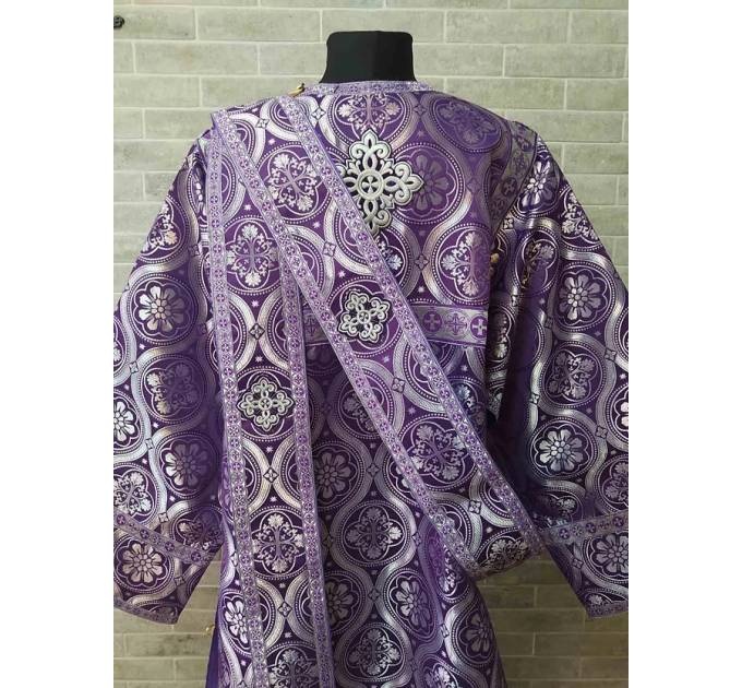 Protodeacon's sticharion - Deacon's alb in red - Orthodox Vestment - Greek style