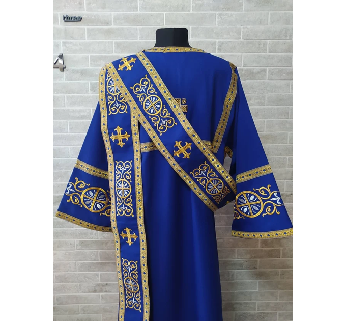 Protodeacon's sticharion - Deacon's embroidered alb - Orthodox Vestment stikhar