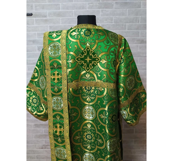 Sticharion for deacon priest green - Deacon's alb - Orthodox Liturgical Vestme