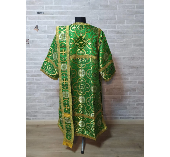 Sticharion for deacon priest green - Deacon's alb - Orthodox Liturgical Vestme