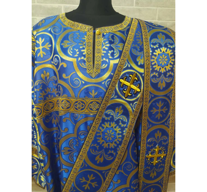 Sticharion for deacon priest green - Deacon's alb - Orthodox Liturgical Vestme