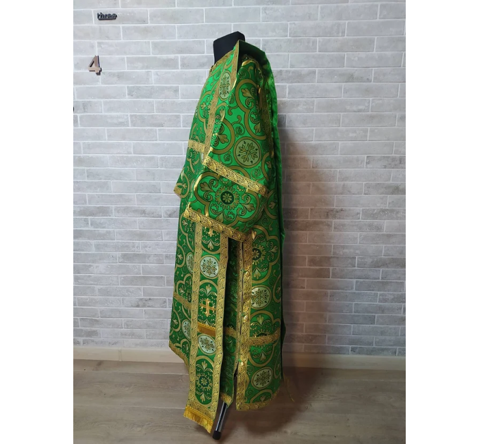 Sticharion for deacon priest green - Deacon's alb - Orthodox Liturgical Vestme