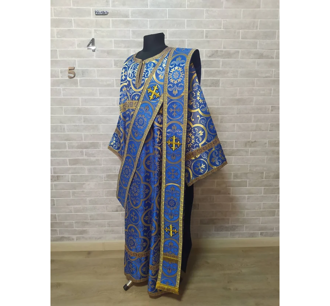 Sticharion for deacon priest green - Deacon's alb - Orthodox Liturgical Vestme