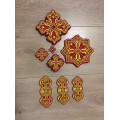 Full crosses set for bishop's vestment - Vestments bishop's crosses applications