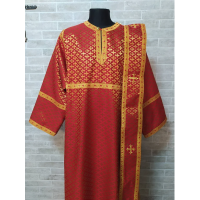 Red Deacon's vestment - Orthodox Vestment - Protodeacon's set of vestments