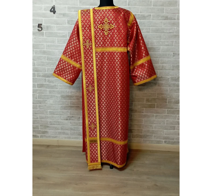 Red Deacon's vestment - Orthodox Vestment - Protodeacon's set of vestments