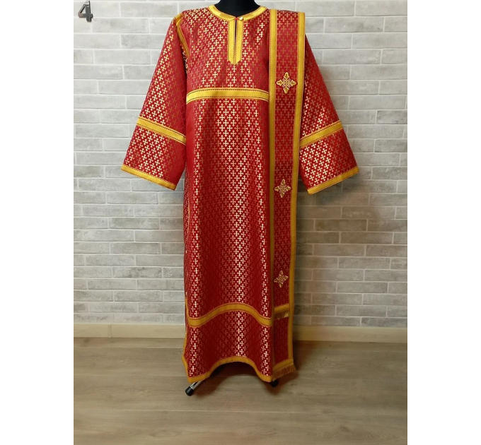 Red Deacon's vestment - Orthodox Vestment - Protodeacon's set of vestments