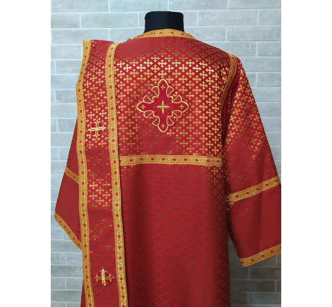 Red Deacon's vestment - Orthodox Vestment - Protodeacon's set of vestments