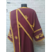 Embroidered protodeacon's sticharion in gabardine - Deacon's alb - Orthodox set