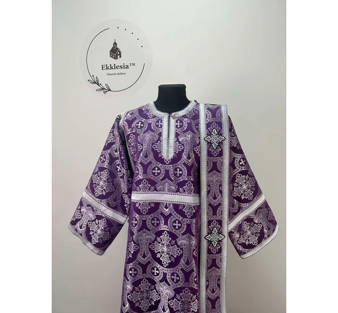 Korona deacon's alb - Orthodox vestment for deacon - Deacon's set - Stikharion