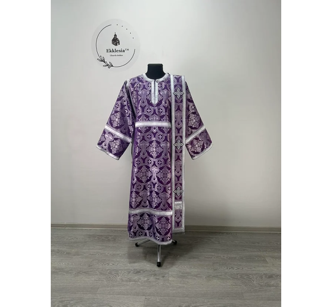 Korona deacon's alb - Orthodox vestment for deacon - Deacon's set - Stikharion