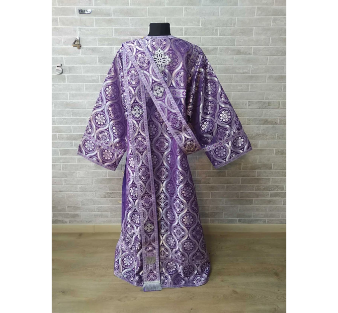 Protodeacon's sticharion - Deacon's alb in red - Orthodox Vestment - Greek style