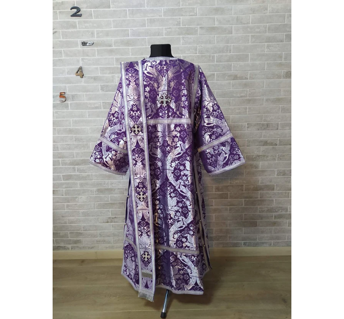 Protodeacon's sticharion - Deacon's alb - Orthodox Vestment - Stichar in gold