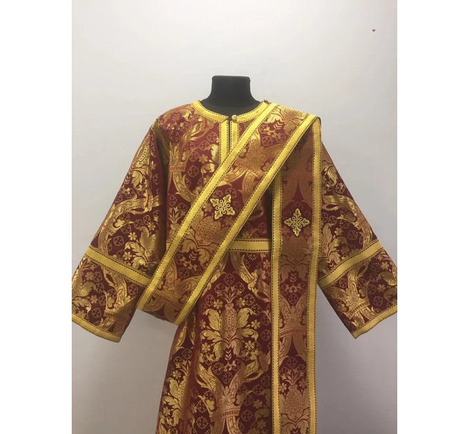 Protodeacon's sticharion - Deacon's alb - Orthodox Vestment - Stichar in gold