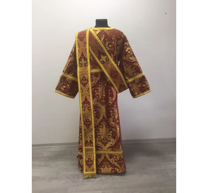 Protodeacon's sticharion - Deacon's alb - Orthodox Vestment - Stichar in gold