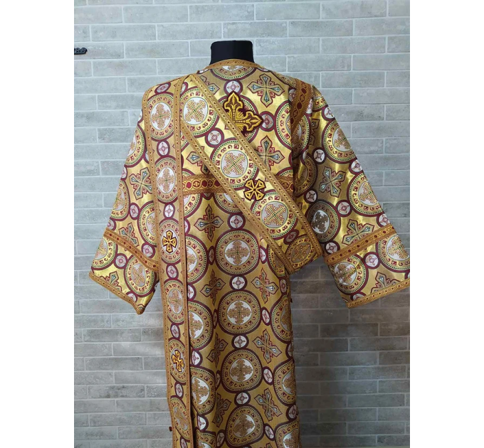 Protodeacon's sticharion - Deacon's alb - Orthodox Vestment - Stichar in gold